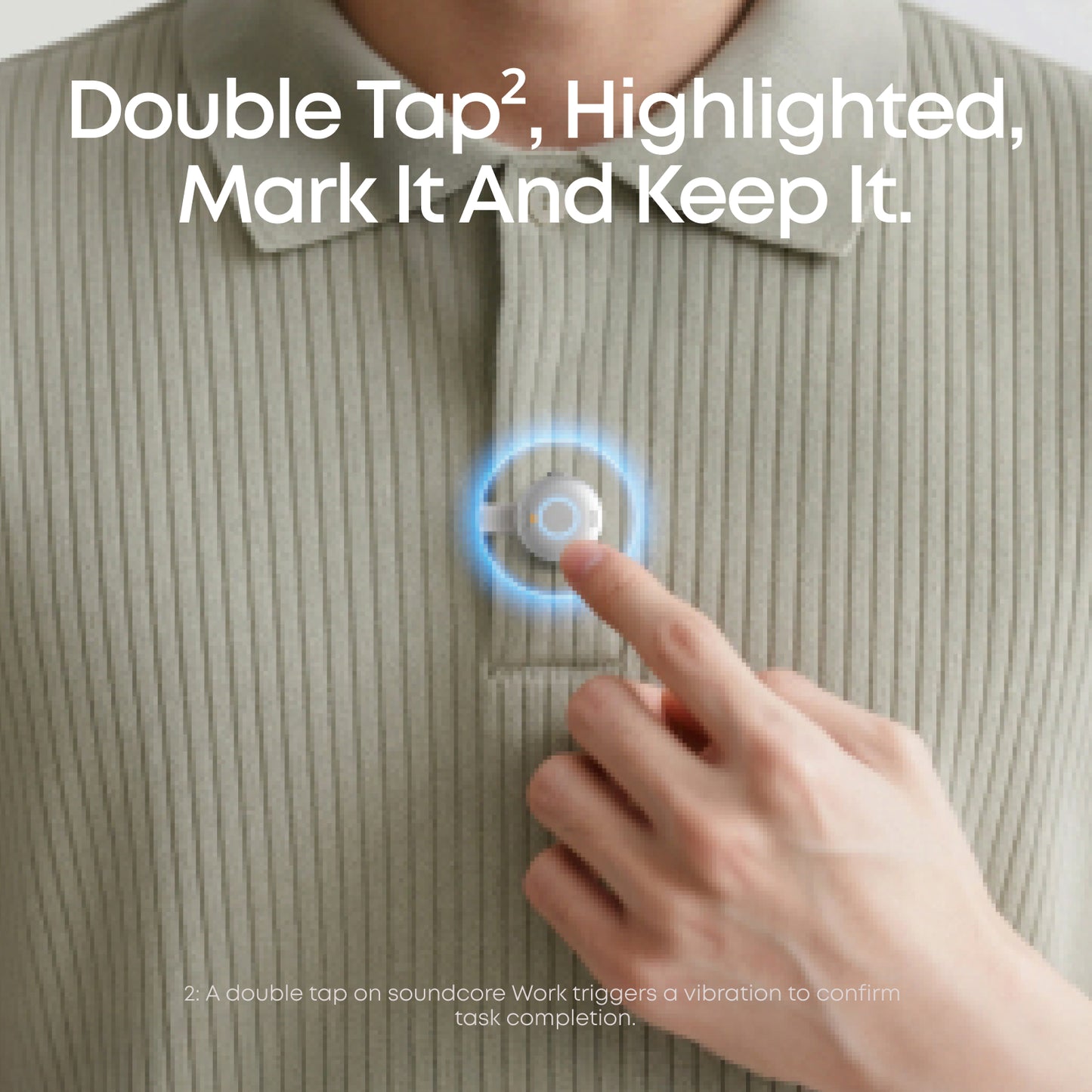 soundcore Work | The World's First Coin-Sized AI Voice Recorder