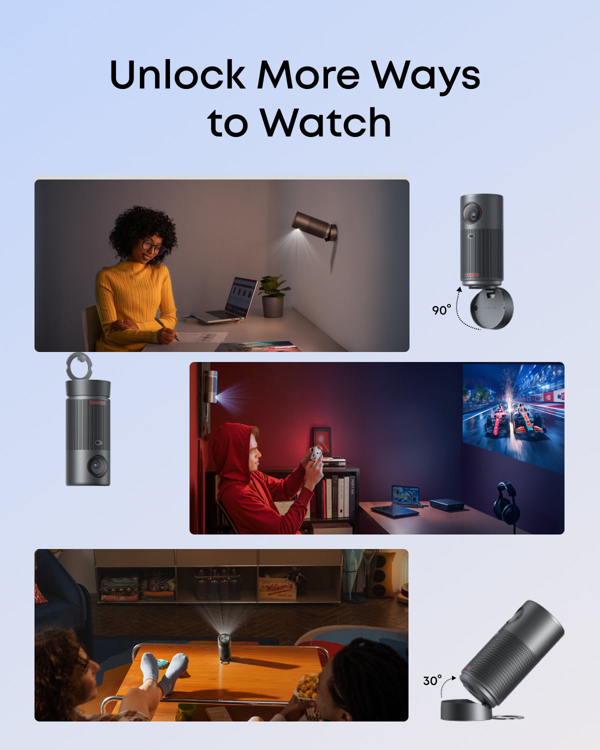 soundcore Nebula Capsule Air | The World's Smallest Google TV Projector