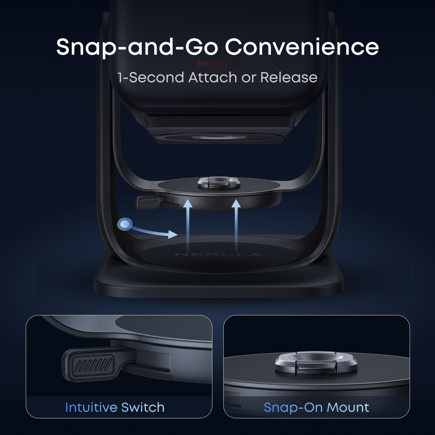 NEBULA X1 Gimbal Stand | Flexible & Auto-Lock
