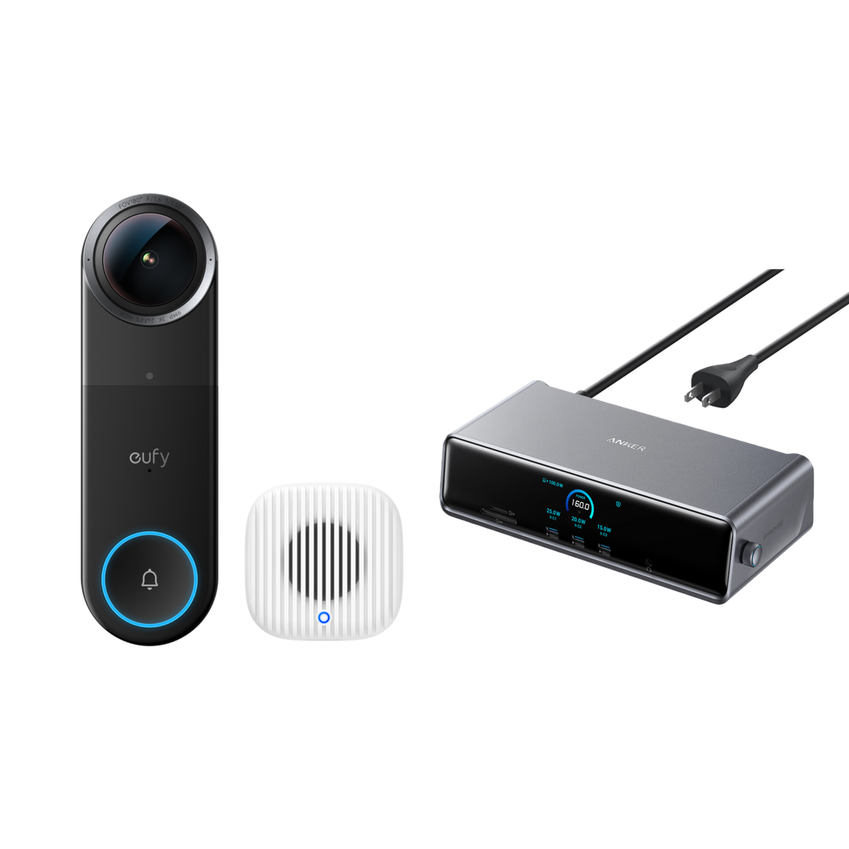 Remote Work Productivity Kit | eufy Doorbell S4 + Anker Prime Docking Station