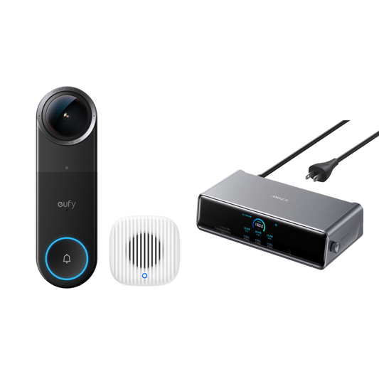 Remote Work Productivity Kit | eufy Doorbell S4 + Anker Prime Docking Station