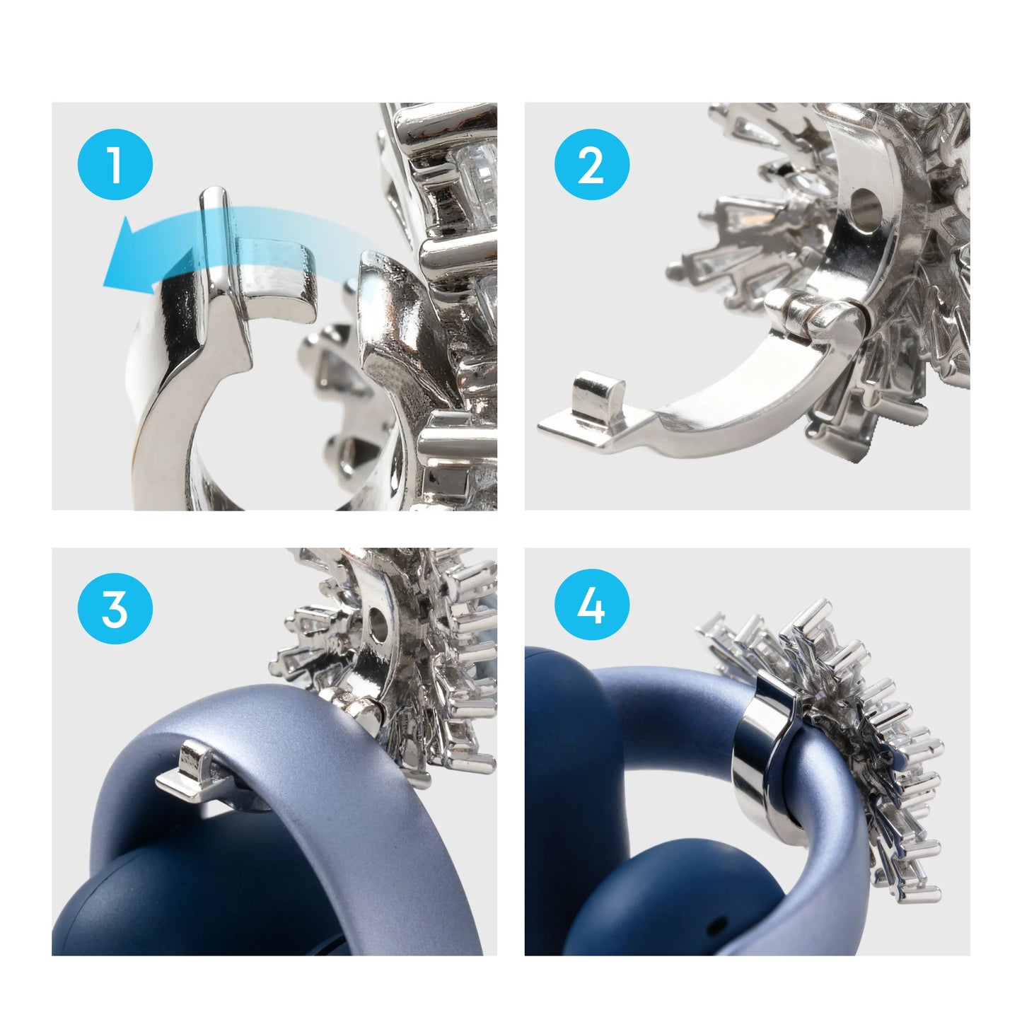 Stylish Snowflake Accessory | Exclusive Design for soundcore AeroClip