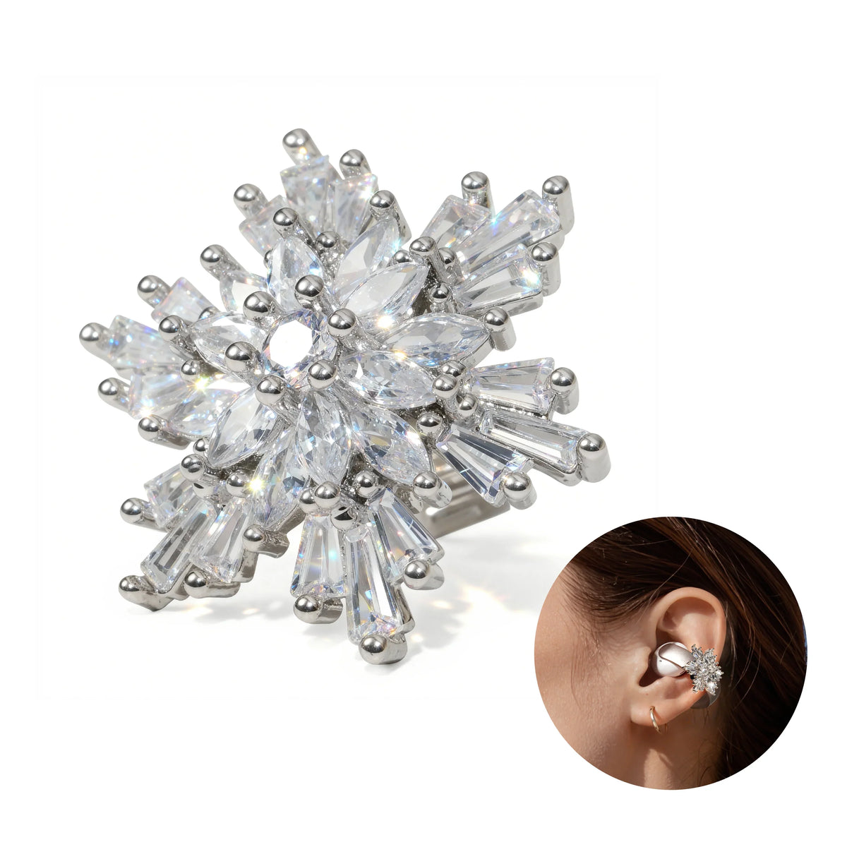 Stylish Snowflake Accessory Exclusive Design AeroClip