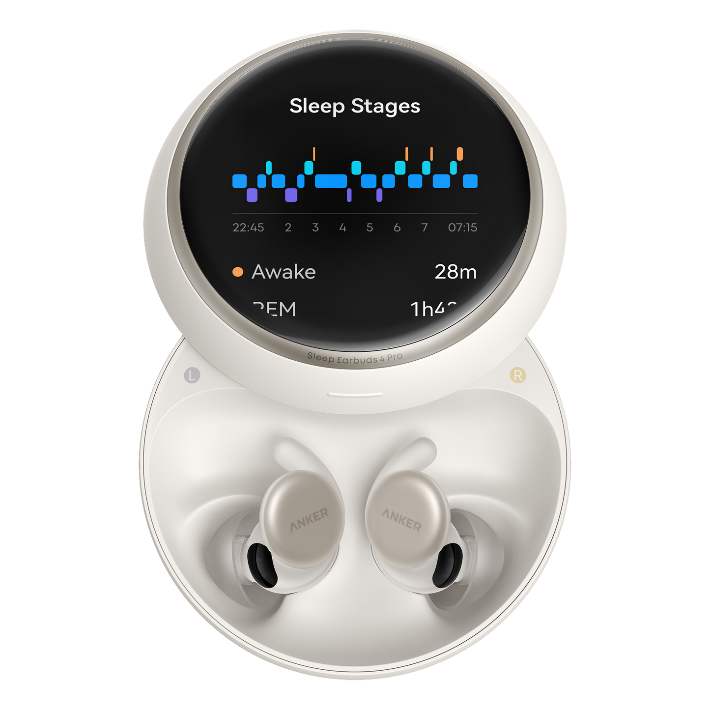 Anker soundcore Sleep Earbuds 4 Pro | Sleep Tracking Earbuds with Smart Case