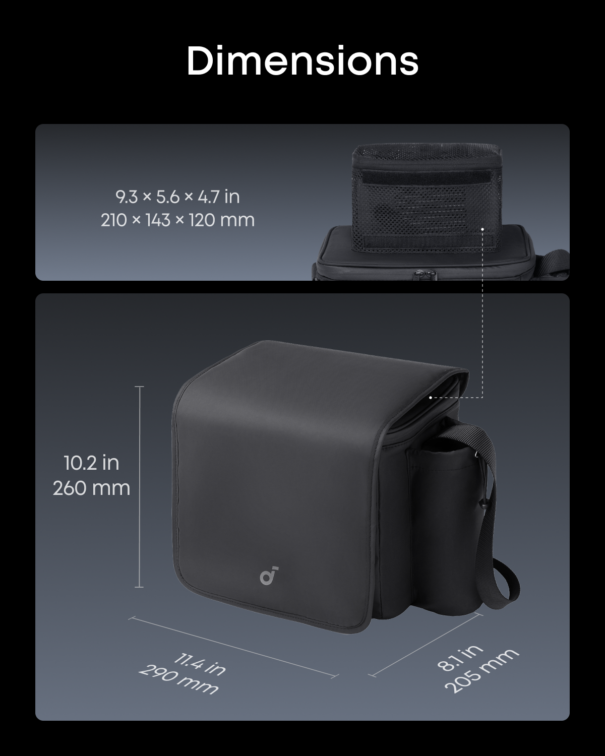 soundcore Nebula P1 Carry Case｜Splash-Proof & Durable
