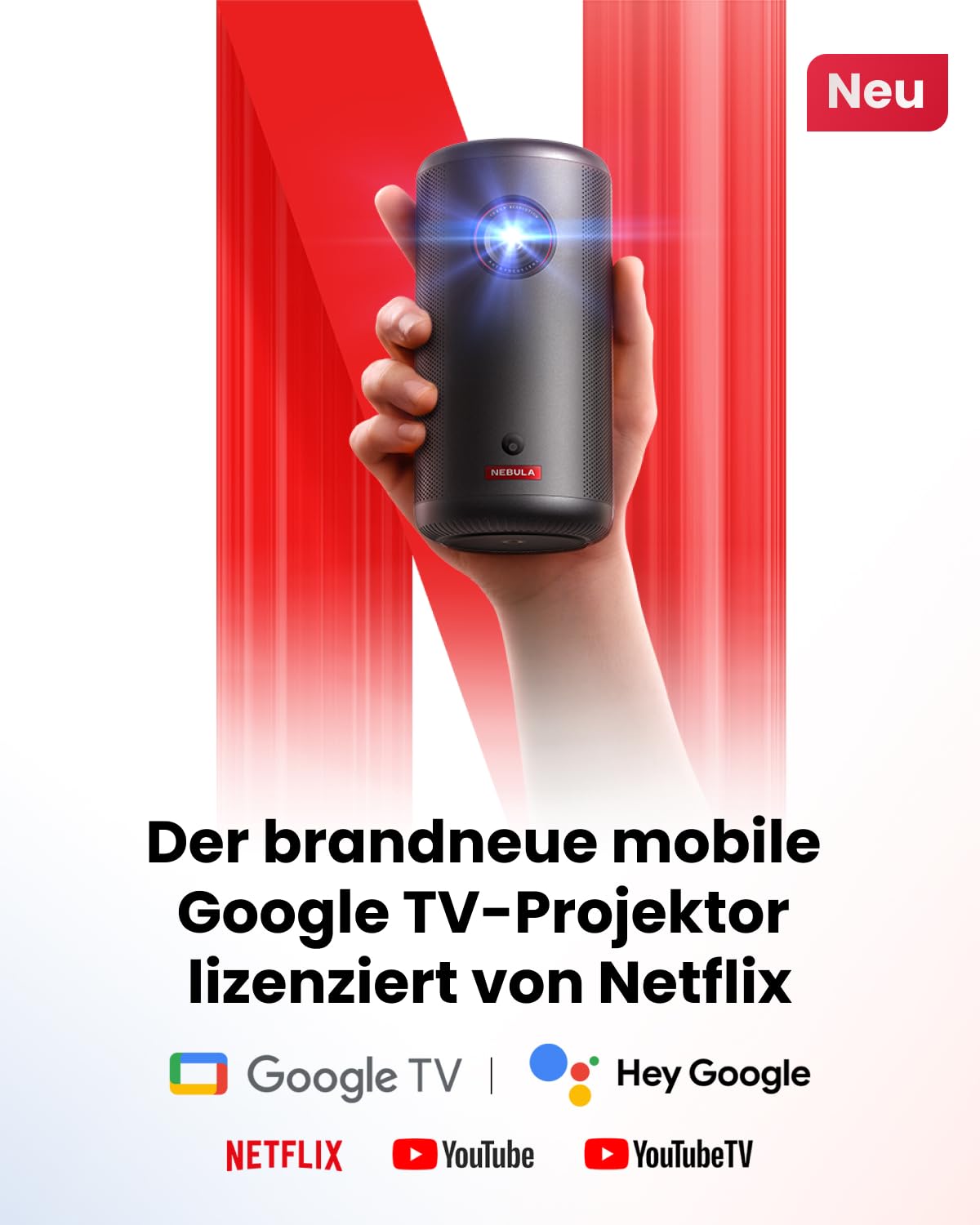 Capsule 3 1080p Mini Projector (Renewed)