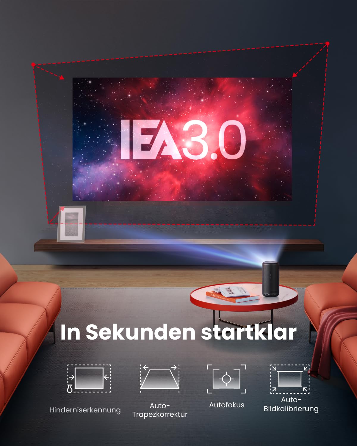 Capsule 3 1080p Mini Projector (Renewed)