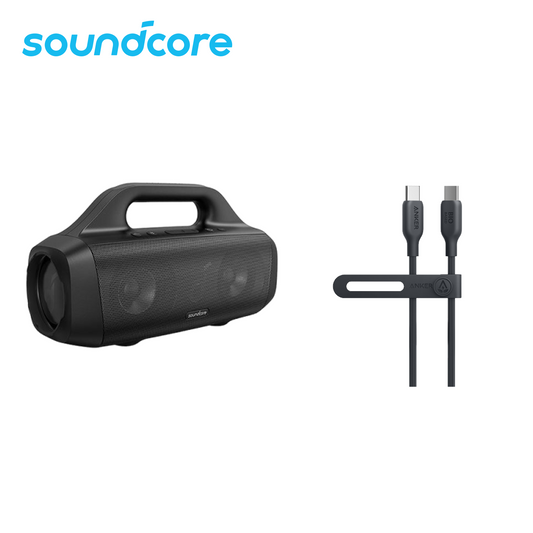 Motion Boom | Outdoor Bluetooth Speaker + Anker USB-C to USB-C Cable (Bio-Based)