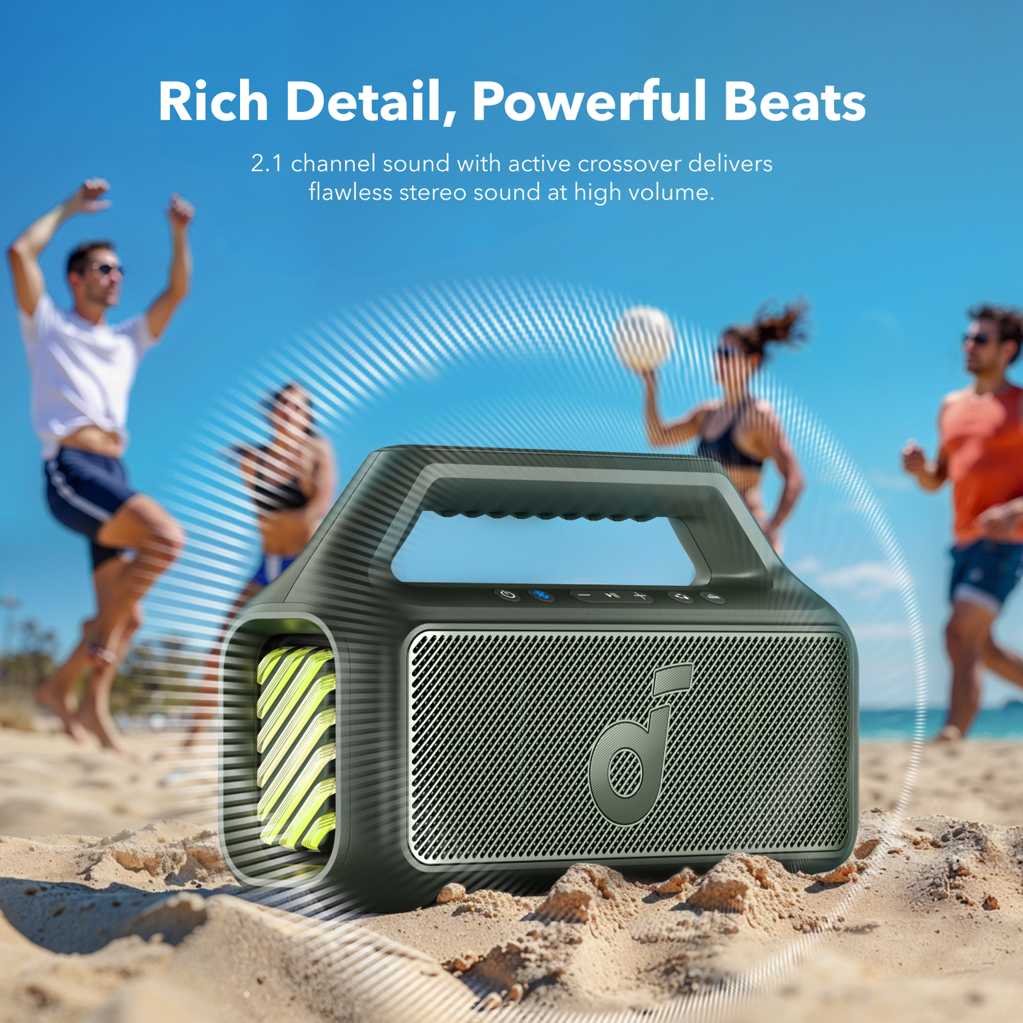 soundcore Boom 2 | Portable Bluetooth Outdoor Speaker, 80W Sound and RGB Lights